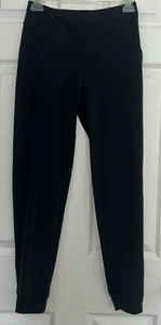 Athleta Girl Powervita Jogger Solid Black pull on, pockets, Size XL/14 - Picture 1 of 15