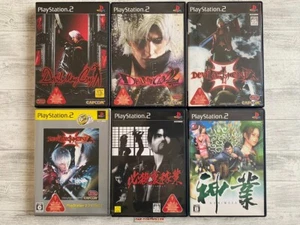 SONY PS2 Devil May Cry 1 2 3 & Special edition & Hissatsu Ura-Kagyou & Kamiwaza - Picture 1 of 16