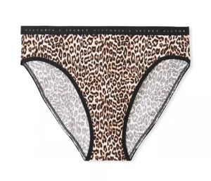 Victoria's Secret Slip Höschen Stretch Baumwolle High-Leg Print Leopard Gr. XL - Bild 1 von 1