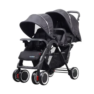 Twins Stroller Pram Double Pram Mamakiddies Tandem New Born Toddler Baby Jogger - Picture 1 of 11