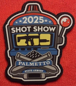 Parche moral táctica Palmetto State Armory 2025 SHOT-SHOW PVC gancho y bucle nuevo en paquete - Imagen 1 de 5