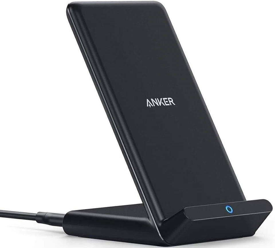 Anker A2524011 PowerWave 10W Qi Wireless Fast Charging Stand - Black