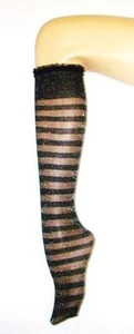 ALANNAH HILL SHEER LUREX STRIPED KNEE HIGH SOCKS QUALITY- AUSSIE SELLER - Bild 1 von 4