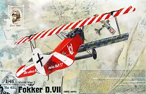 1/48 Scale RODEN420 Fokker D.VII OAW (Early) Fighter Aircraft Plastic Model Kit - Picture 1 of 11