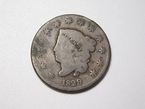 US COINS 1829 CORONET HEAD LARGE CENT - Picture 1 of 9
