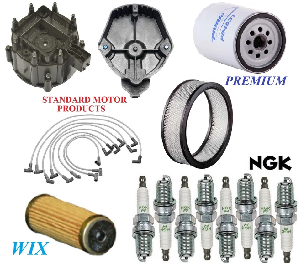 Kit de afinación filtros tapa cable bujías para Chevrolet K10 V8 5,7 L 1977-1980 Foto 1 de 1