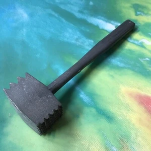 Vtg MEAT TENDERIZER Fine Coarse Pounder Mallet Cast Aluminum 8.7 Oz - Picture 1 of 11