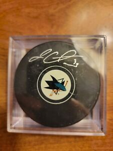 Logan Couture Signed Autographed SJ Sharks Hockey Puck 
