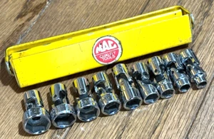 ๐บ๐ธ MAC Tools Swivel 1/4" DR Universal Socket Set Lot Metric Tray Wobble 6PT - Picture 1 of 5