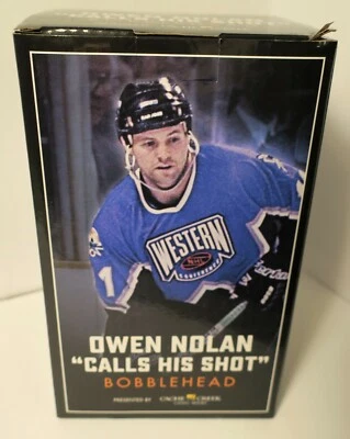 Owen Nolan 11 San Jose Sharks Calls His Shot Bobblehead 2019 Collectible - Image 1 of 4