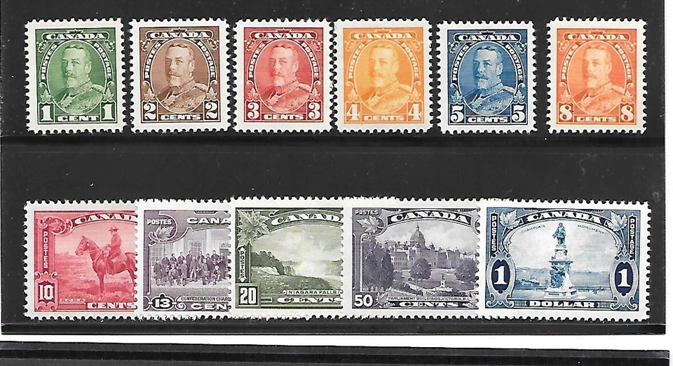 CANADA Sc 217-27 LH ISSUE of 1935 - Image 1 of 1