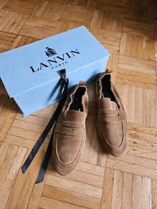 LANVIN * 37,5 * Penny-Loafer * Wildleder beige * TOP Zustand - Bild 1 von 9