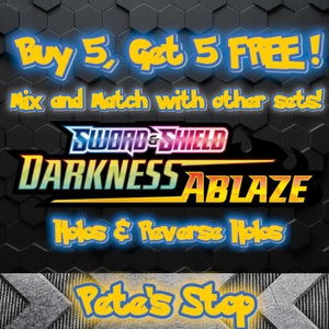 Pokemon Cards - Sword & Shield: Darkness Ablaze - Holos & Reverse Holos - TCG - Foto 1 di 1