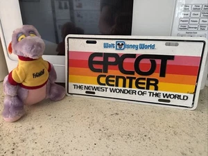Disney/Epcot 1982 Figment Plush And License Plate - Commemorative - Picture 1 of 1