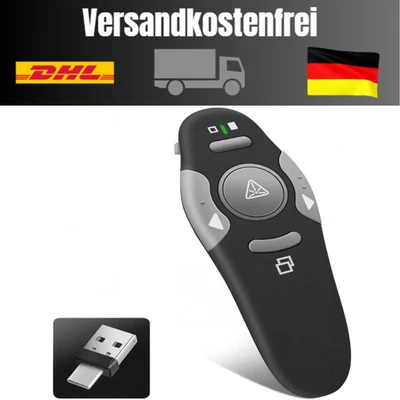 2.4 GHz Drahtlos-Pointer | USB-C/USB-Empfänger | Kompatibel mit PowerPoint - Bild 1 von 4