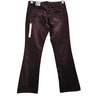 Pantalones de mezclilla Guess para mujer talla 14 marrón pana corte bota elásticos nuevos con etiquetas Foto 1 de 4