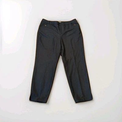 Pantalones de estudio Adrienne Vittadini para mujer 12 azul marino carrera trabajo negocios Foto 1 de 4