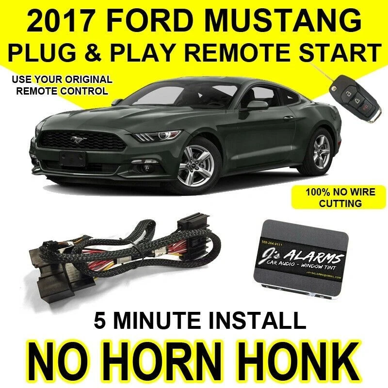 Пульт дистанционного запуска Plug and Play 2017 Ford Mustang простота установки БЕЗ РУПОРА HONK FO2N - Изображение 1 из 1