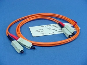 1M Fiber Optic Uplink Multi-Mode Duplex Patch Cord Cable MM SC-SC 50 5C200-M01 - Picture 1 of 4