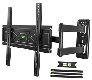 Corner TV Wall Mount for 26-60 Inch TVs up to 80 lbs, Single Articulating - Picture 1 of 7