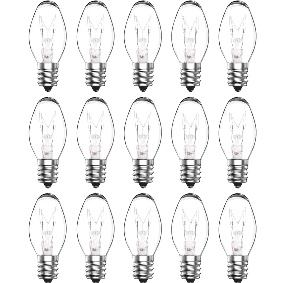 Lâmpadas noturnas LED 7W reguláveis vela branca quente E12 pacote com 15 - Imagem 1 de 1