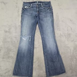 7 For All Mankind A Pocket Damenjeans Größe 28 USA Distressed (TATSÄCHLICH 32X31,5) - Bild 1 von 24