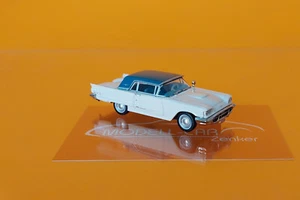 Brekina 18200 Ford Thunderbird Cabriolet, weiss/blau, Bj.1960 1:87 NEU - Bild 1 von 2
