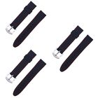  Set of 3 Replacement Watch Bands Oilproof Silicone Strap Universal