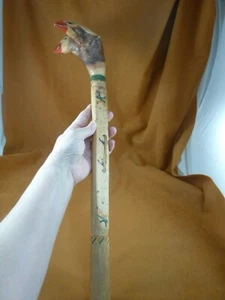 CLUB-14 Original Penobscot Native American Root Club Kriegswaffe zeremoniell 1900er Jahre - Bild 1 von 11