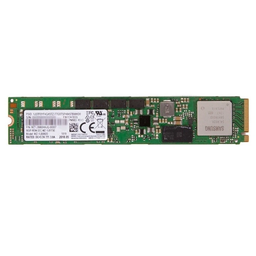 Samsung PM983 960GB SSD M.2 NVMe PCIe Solid State Drive MZ1LB960HAJQ-00007 - Image 1 of 1