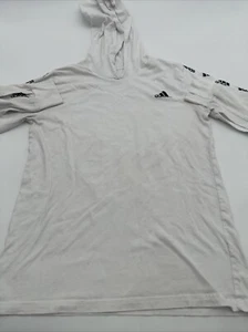 Adidas Hoodie Youth Boy Medium Graphic Print Logo White ..#22793 - Picture 1 of 15