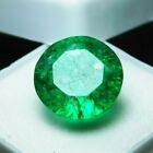 7.50 Ct Natural Certified Loose Gemstones Authentic Green Emerald Round Shape