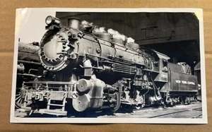 B & W TRAIN  PHOTO - 5X8" - NEW YORK CENTRAL SYSTEM ENGINE #7813 COAL TRAIN - Picture 1 of 2