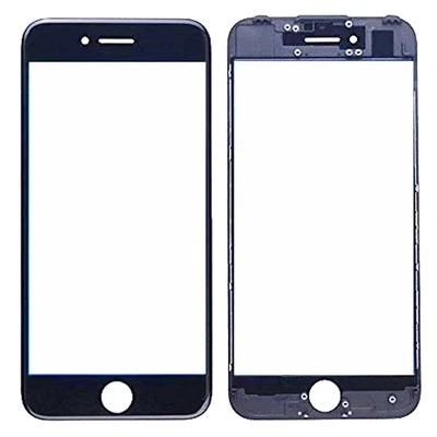 For iPhone 7 7 Plus Front Outer Screen Glass Lens + Frame Bezel + OCA Parts New - Image 1 of 4
