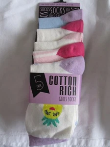 NEU MIT ETIKETT - 5 "SOCKEN" VERSCHIEDENE OBST-DESIGN-SOCKEN - 9-12 12,5-3,5 4-6 KOSTENLOSER VERSAND UK - Bild 1 von 2