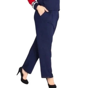 St. John Basic Santana Strickhose plissiert gerades Bein marineblau Damen 6 - Bild 1 von 8