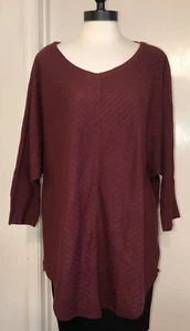2X Boutique JCP Womens Plus Size Maroon Lightweight Sweater NWT - Bild 1 von 4