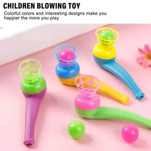 Kid Plastic Pipe Balls Toy Blow Blowing Toys Children Part Gift Weddings L1L2 - Picture 1 of 11