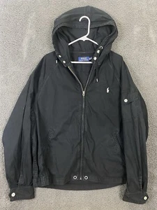 Vitg Polo Ralph Lauren Jacket Twill Bomber Military Cargo Mens Sz XXL Black - Picture 1 of 11