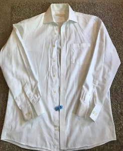 Michael Kors Men’s White Dress Shirt Medium - Picture 1 of 5