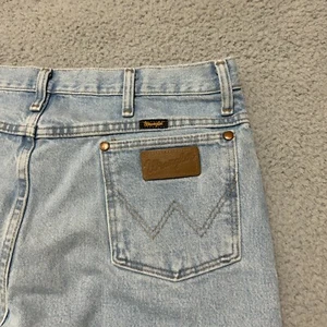 Jeans Wrangler taglio cowboy uomo 36x32 blu lavaggio chiaro slim fit denim 936GBH - Foto 1 di 12