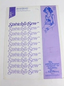 Vtg STRETCH & SEW Pattern 605 Woman's SHRINK SWEATER S-M-L Ann Person uncut - Picture 1 of 2