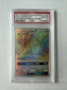 2017 Pokémon Sun & Moon Guardians Rising Toxapex GX F/A Secret PSA 10! POP 75! - Picture 1 of 10