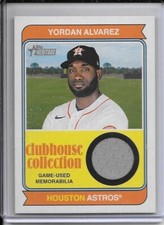 2023 Topps Heritage YORDAN ALVAREZ (Astros) *CLUBHOUSE COLLECTION RELIC  #CCR-YA