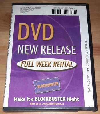 Charlie and the Chocolate Factory (DVD, 2005) Blockbuster Rental Copy / Depp - Image 1 of 4