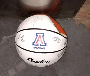 2018-19 Arizona Wildcats Team Signed Basketball Williams Barcello Jeter Miller - Picture 1 of 13