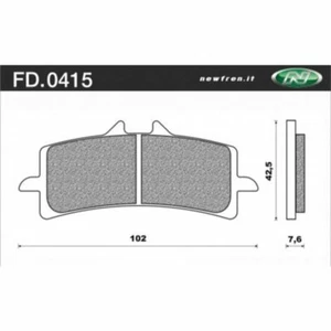 Newfren Front Brake Pads for Kawasaki NINJA H2 SX SE 2018-2021 >Tour Sintered - Picture 1 of 1