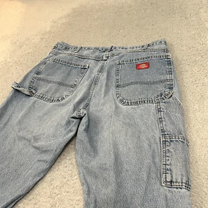 Dickies Jeans Mens 34x32 Blue Denim Carpenter Work Wear Cotton Light Wash Adult - Picture 1 of 17