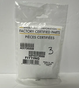 Whirlpool Refrigerator Water Line Union WP4373559 Genuine OEM - Picture 1 of 4