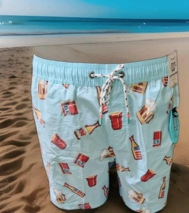 Pantaloni da festa tronchetti con coulisse ~ birra USA ~ nuovi con etichette ~ bambino blu chiaro ~ grandi 34-36 - Foto 1 di 8